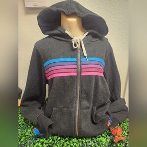 Aviator Nation 5 Stripe Hoodie